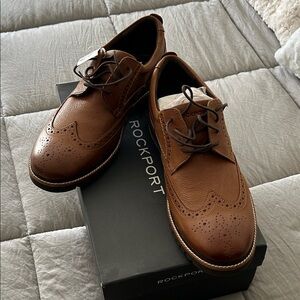 Rockport Men's Tan Leather Oxfords